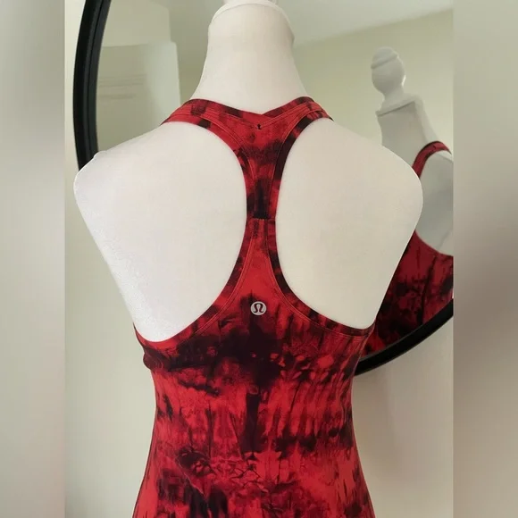NWOT Lululemon Cool Racerback II Nulu *Game Day Game Day Red Black Multi Size 6 - Picture 7 of 7